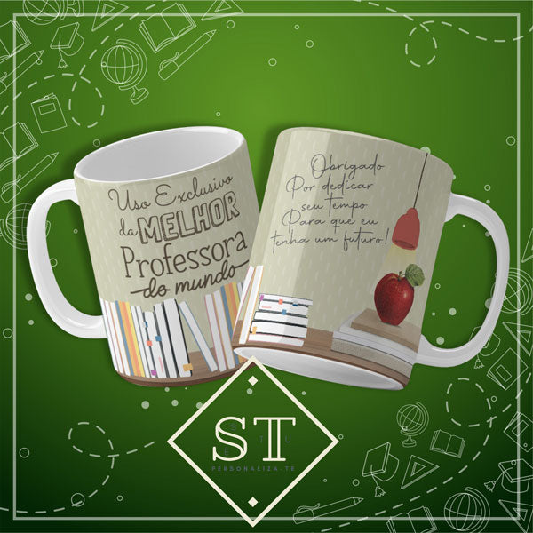 Caneca Uso Exclusivo Professora - Sê-Tu