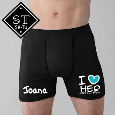 Boxer/Cueca I Love Him + HER