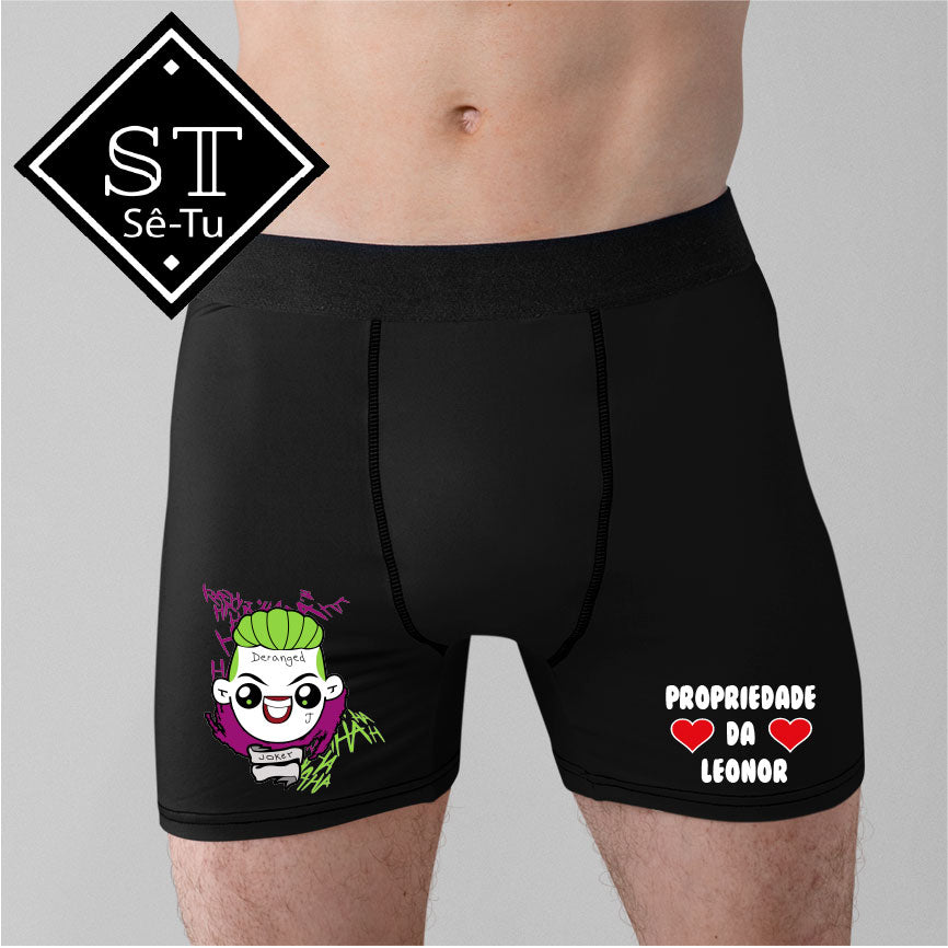 Boxer/Cueca Joker+Harley  Propriedade