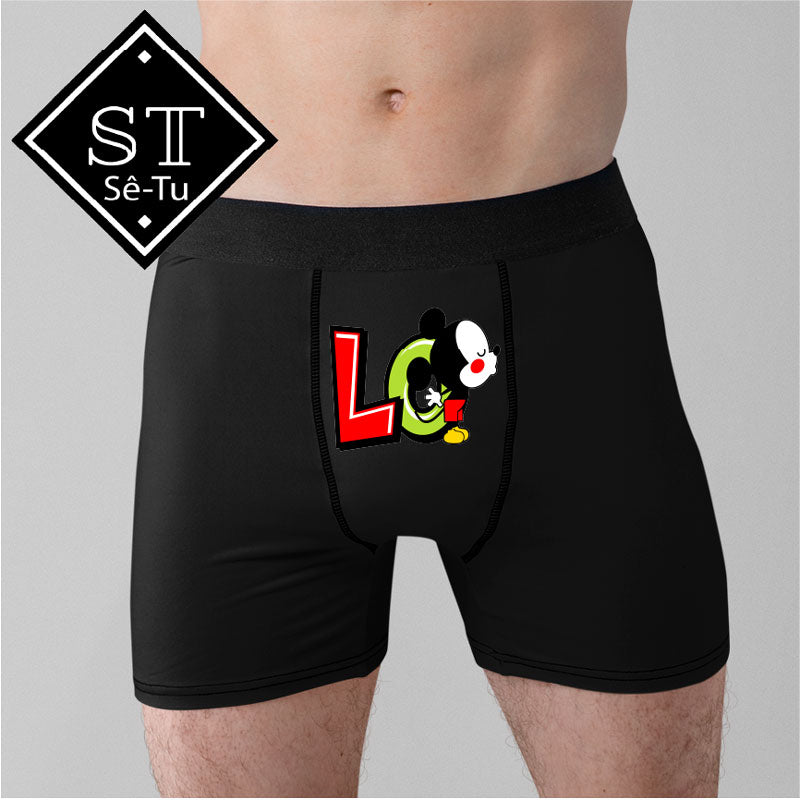 Boxer/Cueca Mickey + Minnie Love