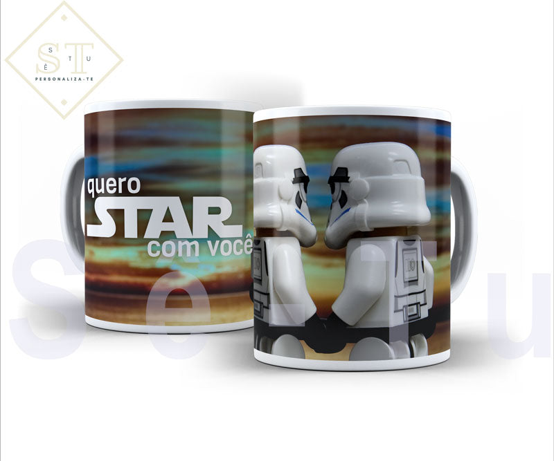 Quero STAR com você (caneca) - Sê-Tu