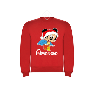 Sweatshirt Mickey Natal - Bebé