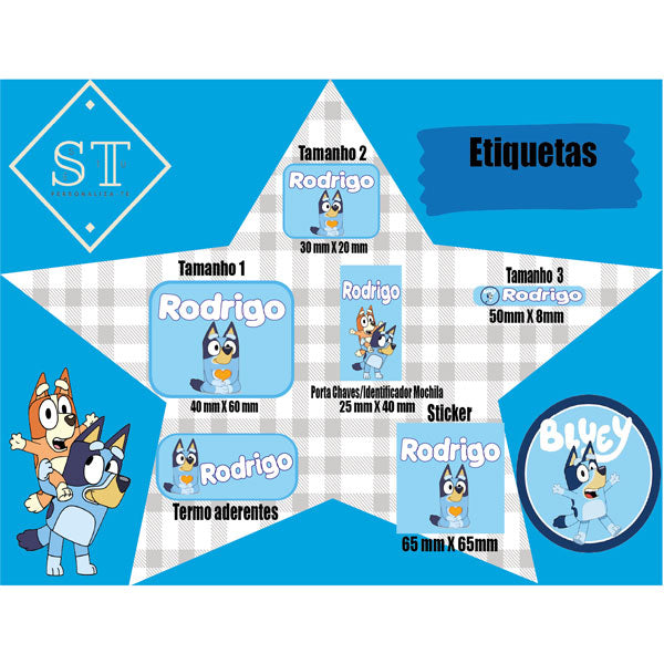 Etiquetas Bluey