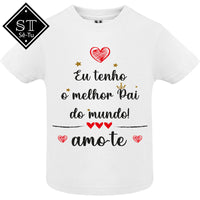 T-shirt Baby Eu tenho o melhor Pai