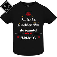 T-shirt Baby Eu tenho o melhor Pai