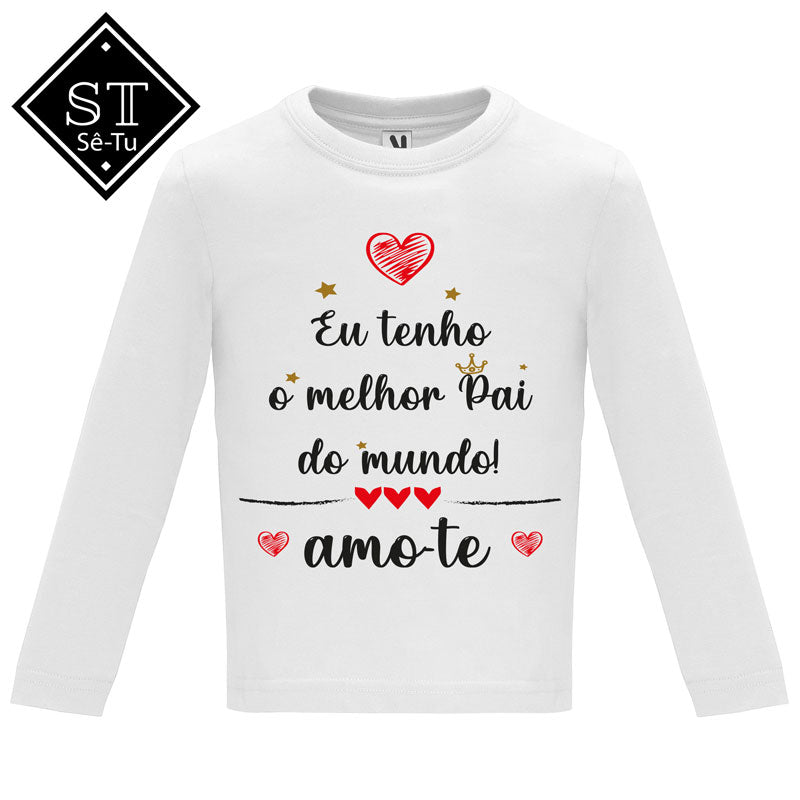 T-shirt Baby Eu tenho o melhor Pai