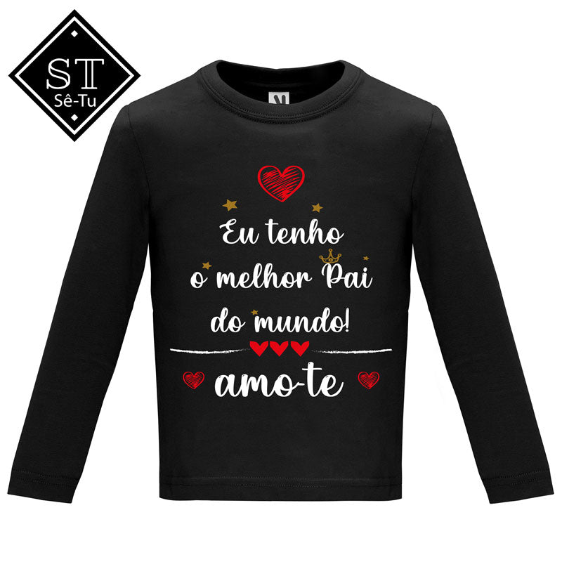 T-shirt Baby Eu tenho o melhor Pai