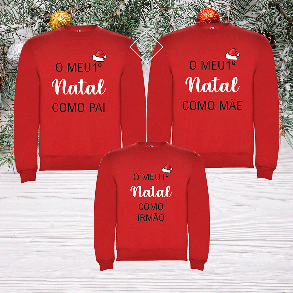 Sweatshirt Primeiro Natal - Criança