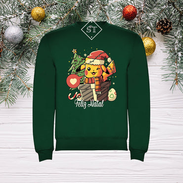 Sweatshirt Pikachu Natal - Adulto