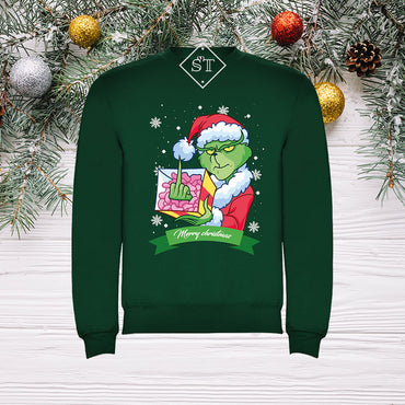 Sweatshirt Grinch 2 Natal - Adulto