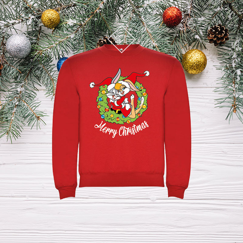 Sweatshirt Bugs e Lola Natal - Criança