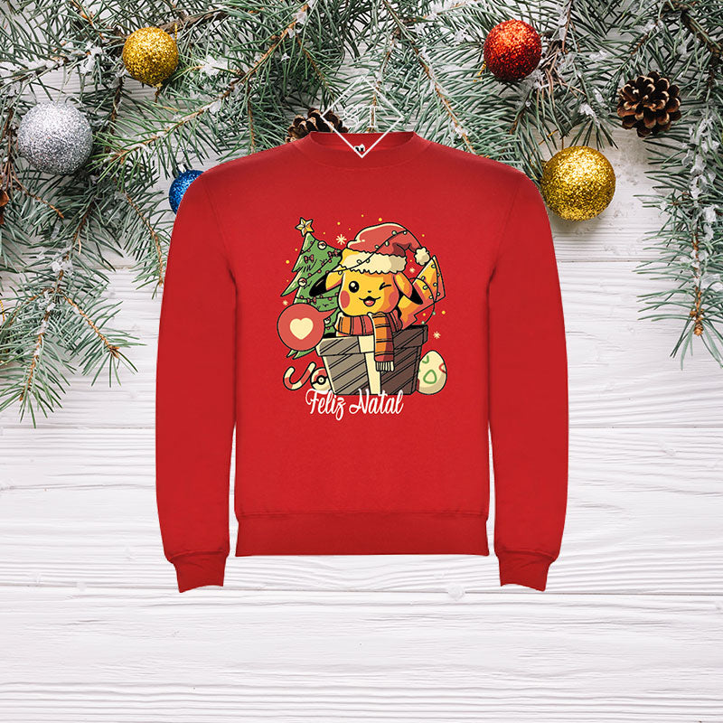 Sweatshirt Pikachu Natal - Criança