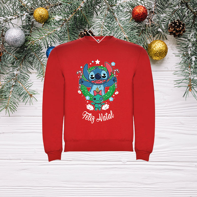 Sweatshirt Stitch Natal - Criança