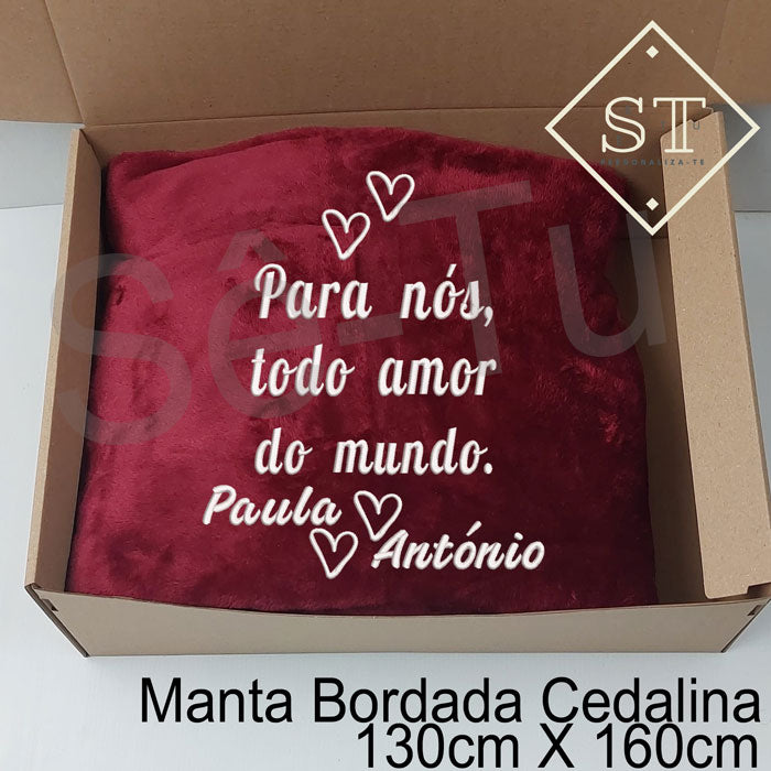 Manta Para nós todo Amor do Mundo