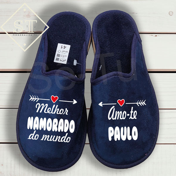 Chinelos Personalizados Namorado - Sê-Tu