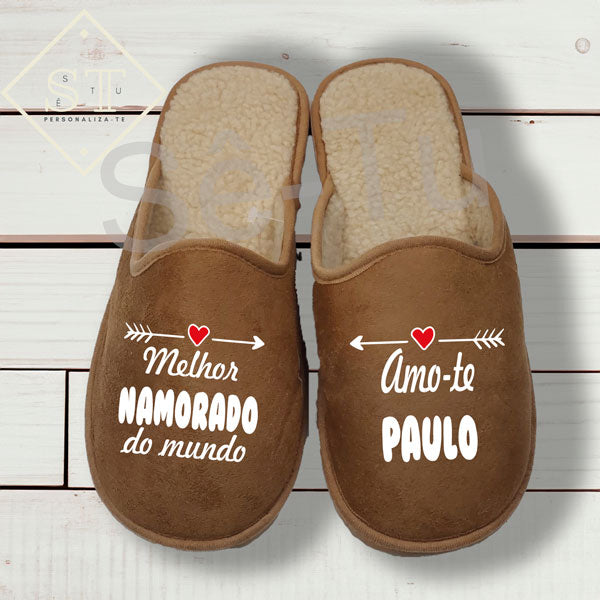 Chinelos Personalizados Namorado - Sê-Tu