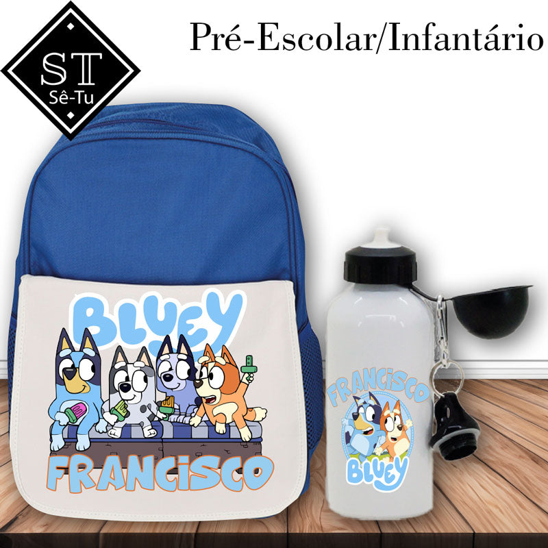 Mochila Azul Bluey Pré/infantário