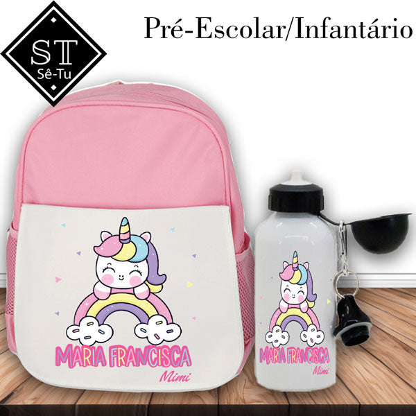 Mochila Rosa Unicórnio