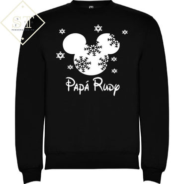 Sweatshirt Mickey Flocos Natal - Papá