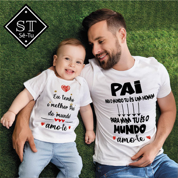 T-shirt Pai Para o Mundo