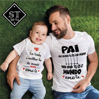 T-shirt Baby Eu tenho o melhor Pai