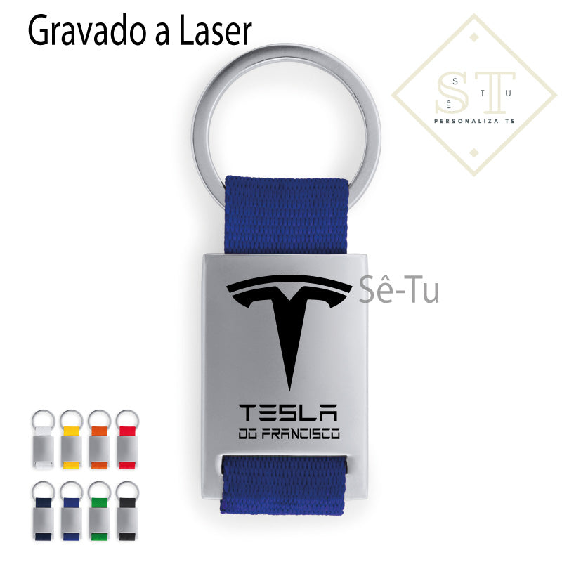 Porta Chaves Tesla Com Nome - Sê-Tu