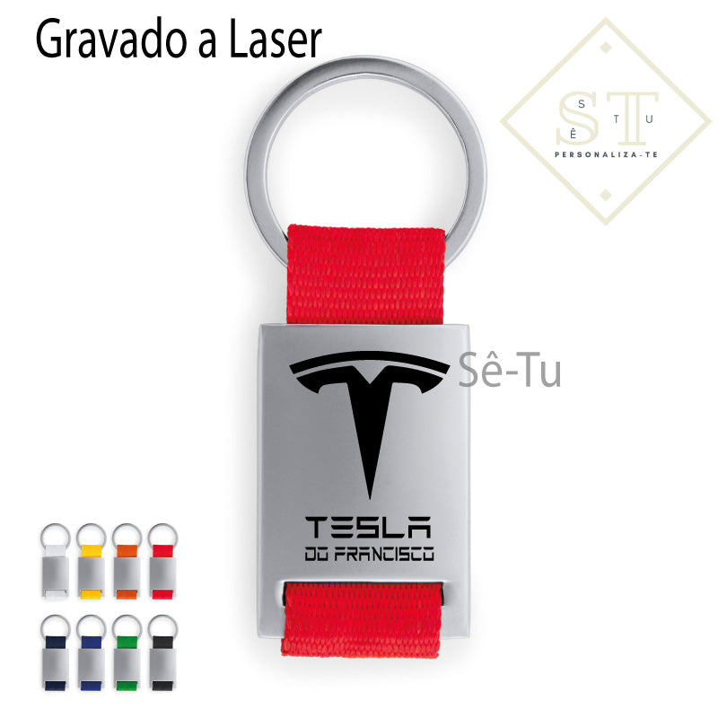 Porta Chaves Tesla Com Nome - Sê-Tu