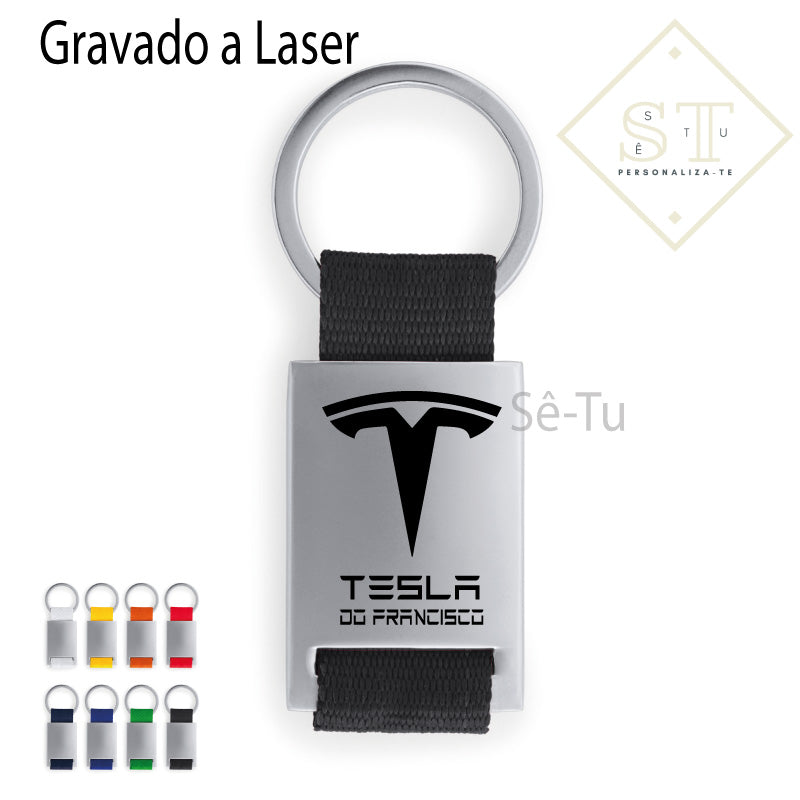 Porta Chaves Tesla Com Nome - Sê-Tu