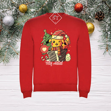 Sweatshirt Pikachu Natal - Criança