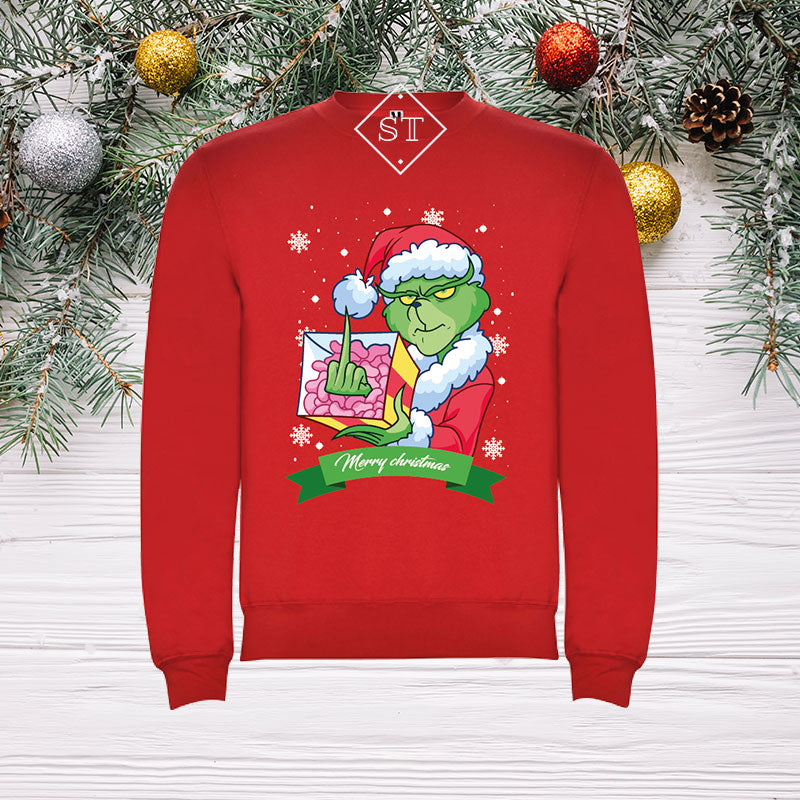 Sweatshirt Grinch 2 Natal - Adulto