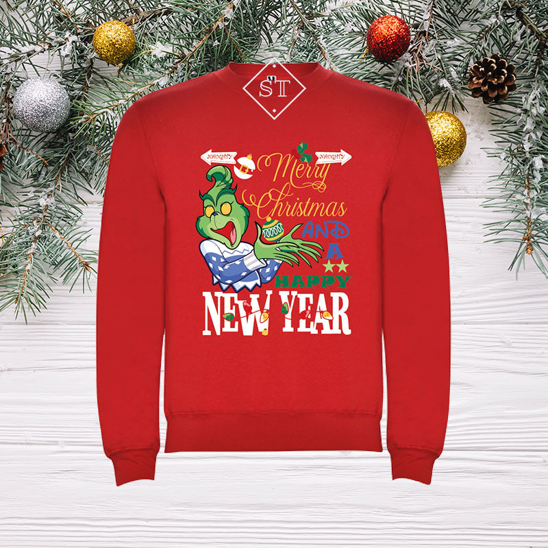 Sweatshirt Grinch Natal - Adulto