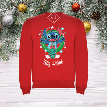 Sweatshirt Stitch Natal - Criança