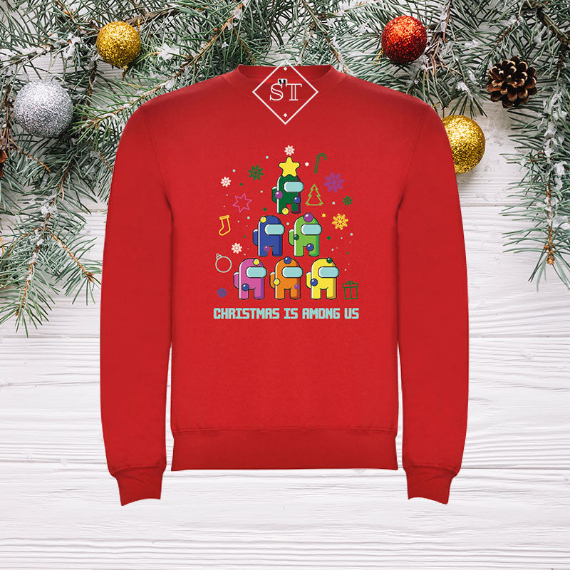 Sweatshirt Among Us Natal - Adulto