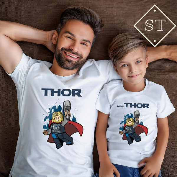 Conjunto T-shirts Pai & Filho/a Thor