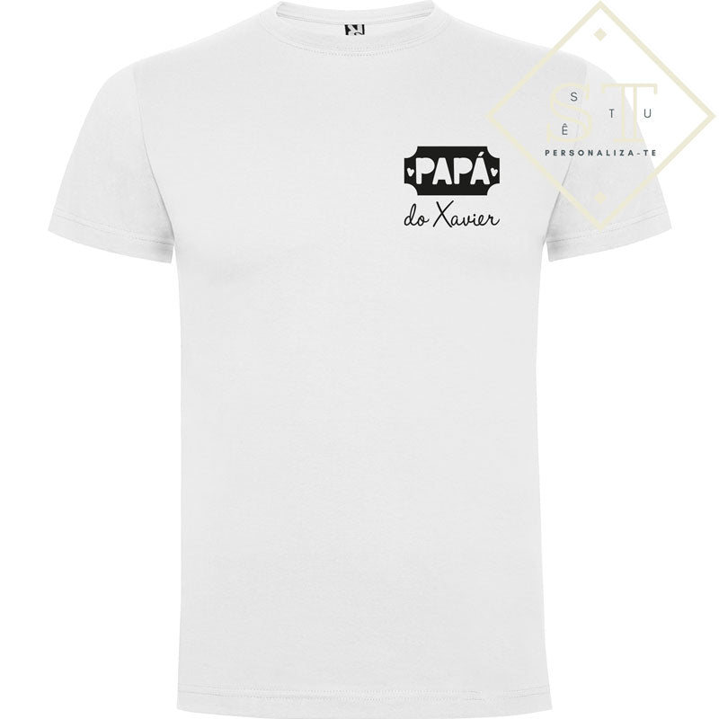 Conjunto T-shirts Papá & Filho/a Nome