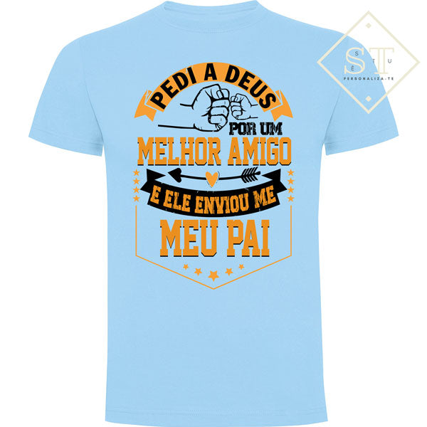 Conjunto T-shirts Pai & Filho/a Pedi a Deus