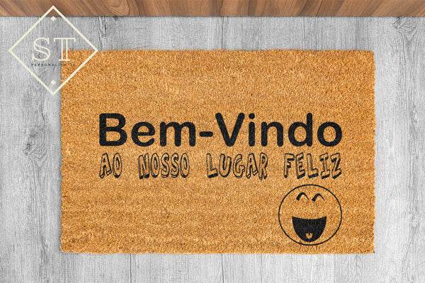 Tapete Bem-Vindo Ao Nosso Lugar Feliz