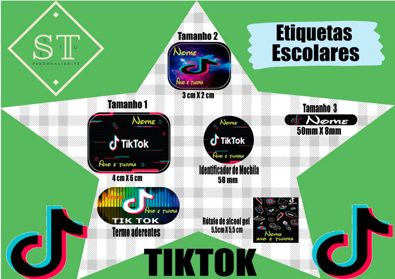 Etiquetas Tik Tok