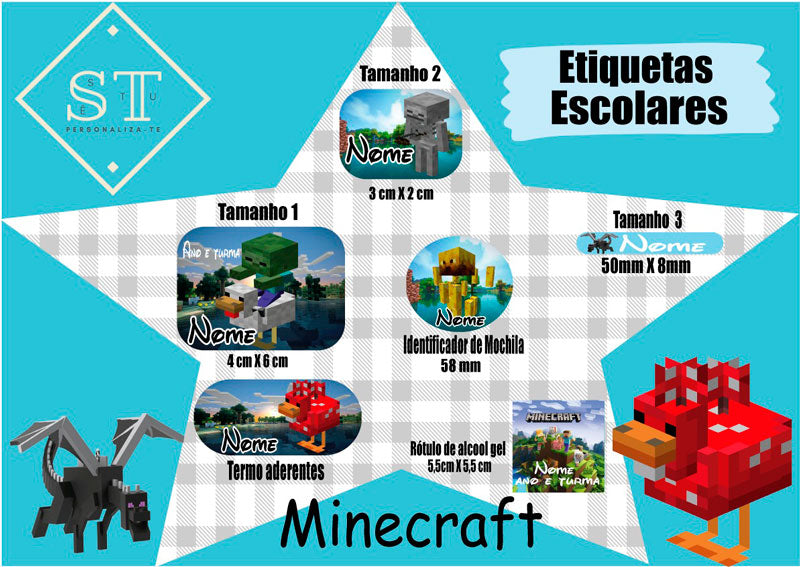 Etiquetas Minecraft