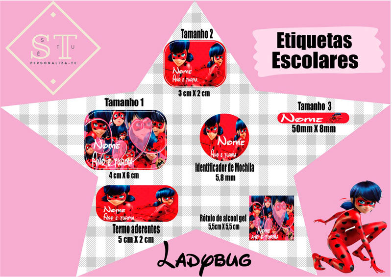 Etiquetas Lady bug