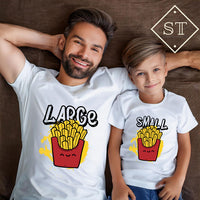 Conjunto T-shirts Pai & Filho/a Batata Frita