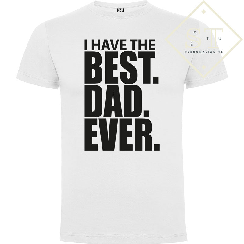 Conjunto T-shirts Best DAD EVER (branco)