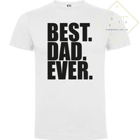 Conjunto T-shirts Best DAD EVER (branco)