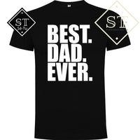 Conjunto T-shirts Best DAD EVER (preto)