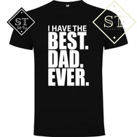 Conjunto T-shirts Best DAD EVER (preto)