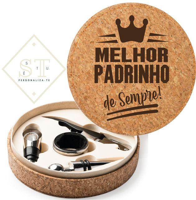 Conjunto vinho Melhor Padrinho... - Sê-Tu